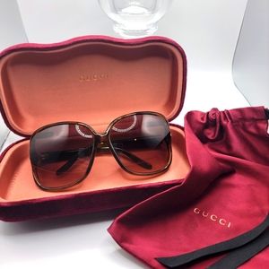 AUTHENTIC Gucci Sunglasses in Havana Brown